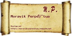 Moravik Perpétua névjegykártya